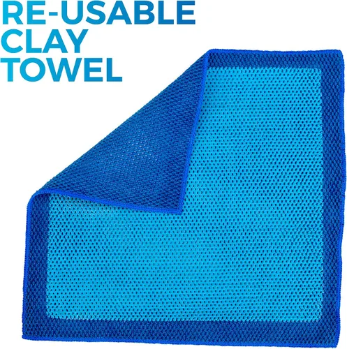 Vista 2 de The Rag Company Toalla Ultra Clay – La barra de arcilla resulta en minutos, suaviza la pintura rápidamente, mejora el brillo y la unión de cera