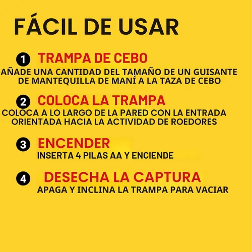Vista 6 de Victor Trampa electrónica para ratas, paquete de 3
