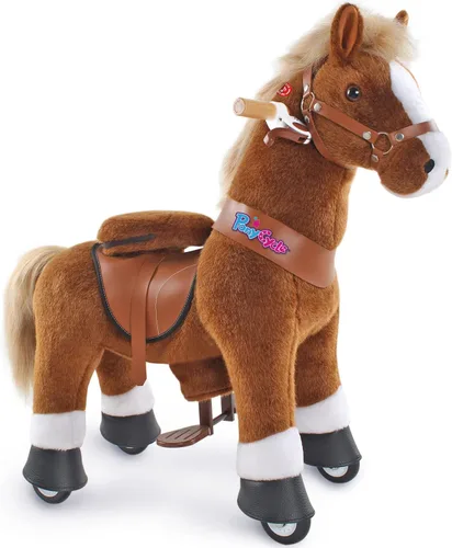 Vista 20 de PonyCycle Caballo de paseo para niños pequeños de 3 a 4 años con freno, sin batería (30 pulgadas de altura/tamaño 3 modelo clásico U) poni mecánico