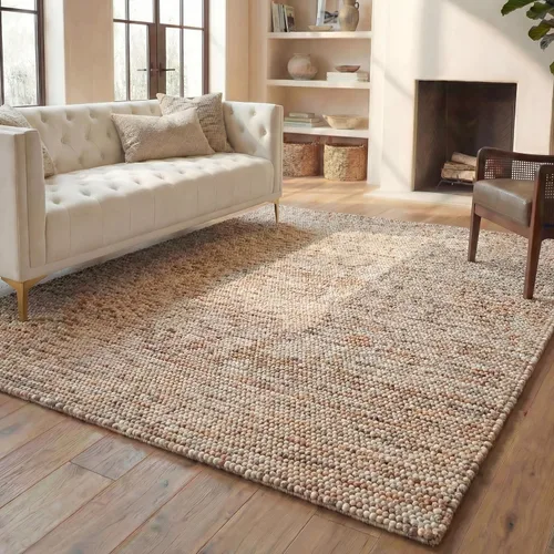 Vista 78 de SAFAVIEH Natura Collection - Alfombra decorativa, 2 x 3 pies, color beige, mezcla de lana hecha a mano, diseño texturizado, ideal para pasillo