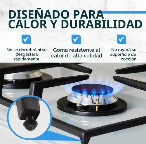 Vista 3 de 20 unidades de topes de pié de caucho, material resistente al calor, equivalente a PD040035 por Impresa Producst