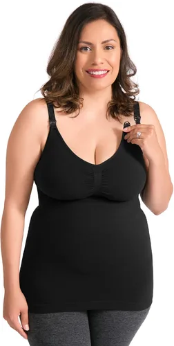 Vista 6 de Kindred Bravely Simply Sublime - Camiseta sin mangas de maternidad y lactancia con brasier integrado