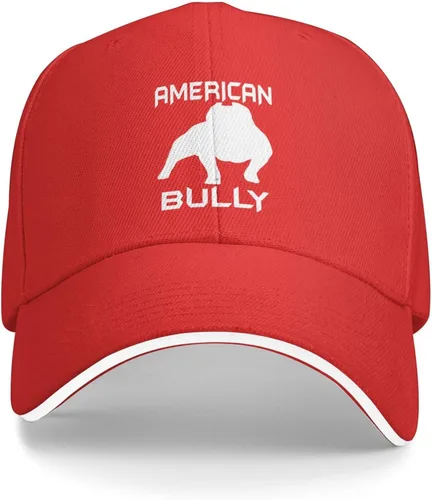 Vista 2 de American Bully Sandwich Cap Outdoor Leisure Adjustable Baseball Hip Hop Cap Unisex Black