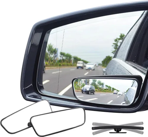Vista 8 de Ampper Espejo de punto ciego, carcasa de ABS de vidrio HD, convexo, gran angular, retrovisor, espejo para automóvil, SUV y camión