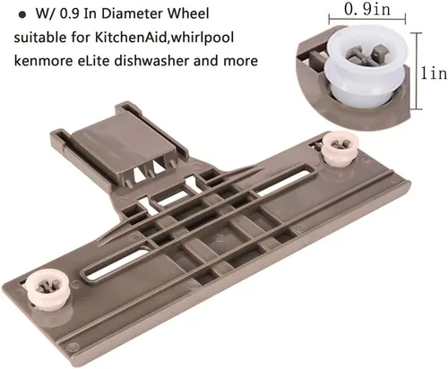 Vista 3 de Piezas de estante superior para lavavajillas W10350376 y W10195840 y W10195839 para lavavajillas Kenmore Elite 665, lavavajillas Whirlpool