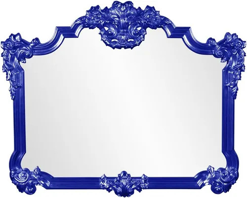 Vista 9 de Howard Elliott - Espejo decorativo rojo Talida antiguo para pared, gran punto focal rectangular, para dormitorio, sala de estar y tocador, espejo