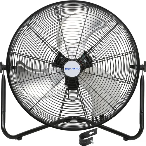 Vista 9 de BILT HARD Ventilador de piso de alta velocidad de 12 pulgadas, 3 velocidades, potente ventilador de flujo de aire de 1650 CFM, ventilador de metal