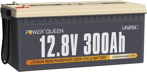 Vista 20 de Power Queen 12.8 V 50 Ah Batería LiFePO4 de actualización, celdas de batería de litio de grado A con BMS de 50 A, hasta 15000 ciclos, portátil