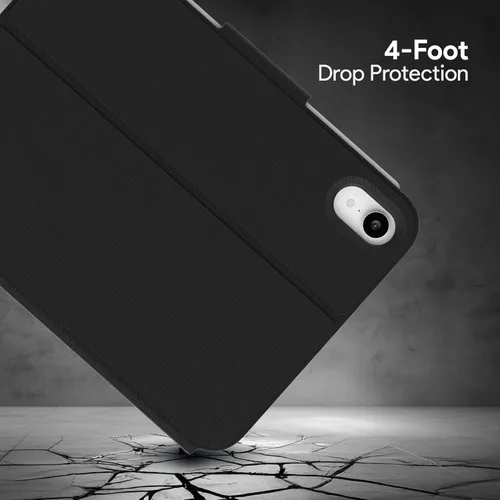Vista 3 de Incipio - Funda protectora SureView para iPad 7ª y 6ª generación, funda delgada ligera con soporte ajustable, protección contra arañazos (negro)