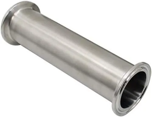 Vista 2 de Tubo de carrete sanitario Tri Clamp Tube 2 pulgadas de longitud con 1.5 pulgadas Tri Clamp 1.988 in Férula Brida 304 Tubo redondo sin costura