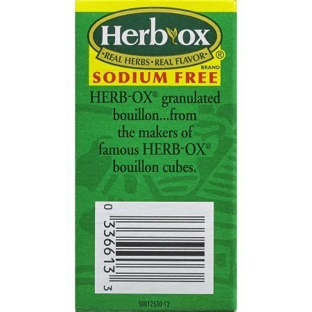 Vista 6 de Paquete de caldo granulado con sabor a pollo sin sodio Herb-Ox, caja de 8 unidades (paquete de 2)