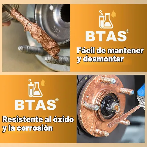 Vista 3 de BTAS Grasa antiaglutinante de cobre, perno/chispa/rosca de bujía