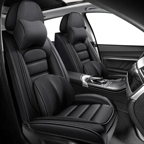 Vista 33 de Cubiertas de asiento ILMO para camiones 2009-2026 F150, 2011-2026 F250 F350 XL XLT Super Duty Crew Cab Lariat King Ranch Platinum, protectores