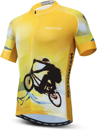 Vista 29 de Hotlion Verano Ciclismo Jersey Hombres Mountain Bike Jersey Secado rápido Bicicleta Camisa Manga Corta Ciclismo Ropa