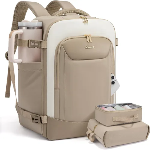 Vista 11 de LOVEVOOK Mochila de viaje para mujeres y hombres, bolsa de viaje para artículos personales de la TSA para laptop de 17.3 pulgadas aprobada por