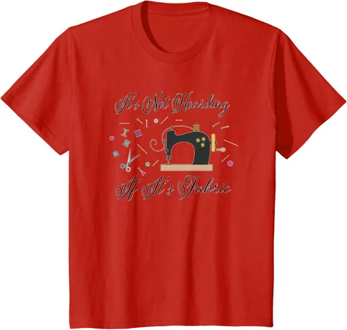 Vista 3 de It's Not Hoarding If Its - Camiseta de costura para acolchado, Blanco, S
