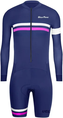 Vista 23 de UGLY FROG Traje de triatlón para hombre de manga corta Jersey de piernas cortas Skinsuit Tri Kit Ciclismo Skinsuit Team Bike Ropa