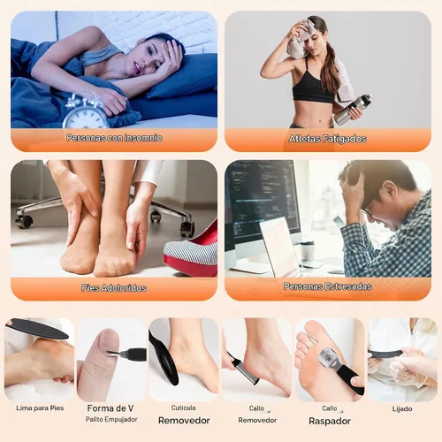 Vista 13 de Masajeador de baño plegable para pies con calor, burbujas A-blanco