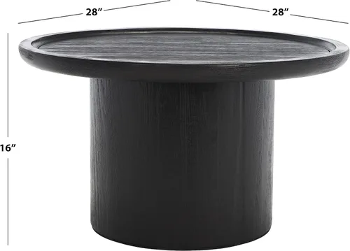 Vista 3 de Safavieh Home Collection COF6600 - Mesa, color negro