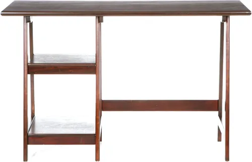 Vista 6 de SEI Furniture Langston - Escritorio espacioso con 2 estantes fijos con marco A, color espresso (modelo: HO9246)