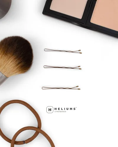 Vista 8 de Minihorquillas Heliums - Rubio Ceniza - Paquete de 40, horquillas pequeñas de 1.5 pulgadas para cabello fino y niños