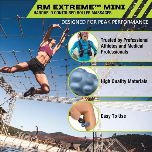Vista 2 de Pro-Tec Athletics Rollers, RM Extreme, RM Extreme Mini Roller, Cryosteel Ice Roller, Portable Roller, Deep Tissue Massage, Muscle Relief, Hamstring