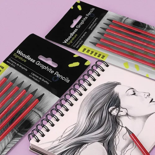 Vista 5 de ITODA Lápices de carbón profesional Juego de dibujo, boceto HB, 2B, 4B, 6B, 8B, EE mezcla, lápices de libros para colorear, grafito, profesionales