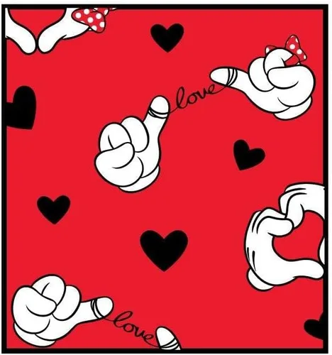 Vista 5 de Loungefly Mickey+Minnie Valentines Flap Wallet