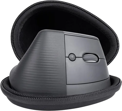 Vista 3 de co2CREA Estuche rígido de repuesto para ratón ergonómico vertical Logitech Lift (carcasa negra)