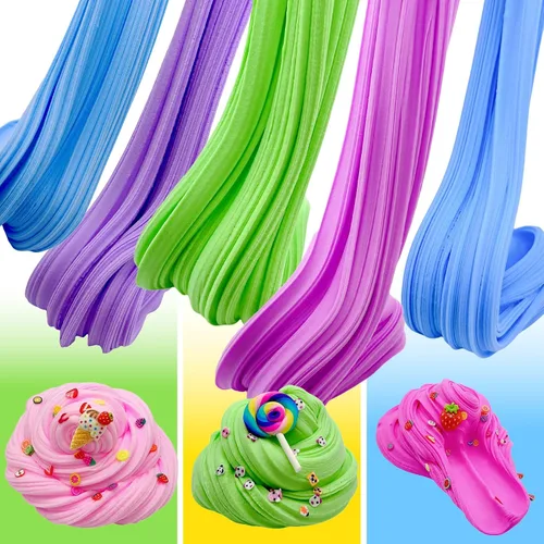 Vista 5 de Paquete de 14 kits de slime de mantequilla, suave y antiadherente, regalos de cumpleaños para niñas y niños, recuerdos de fiesta de Pascua