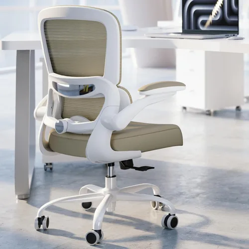 Vista 15 de TRALT Silla de oficina – Silla de escritorio ergonómica con soporte lumbar ajustable, silla de computadora de malla, sillas ejecutivas para oficina
