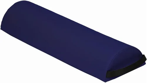Vista 5 de Mesa de masaje de lujo de gran tamaño de 6 pulgadas de diámetro, media almohada de 25 pulgadas, color burdeos