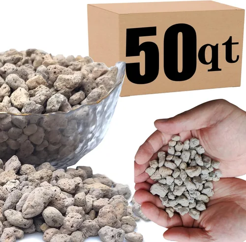 Vista 9 de Piedra pómez hortícola para plantas tamizada profesional (8 cuartos de galón, 1/2 pulgada)
