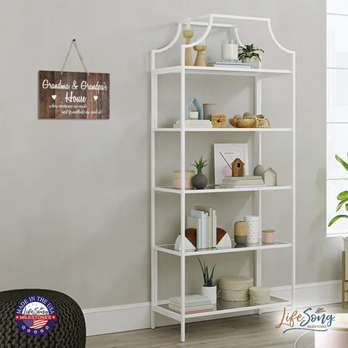 Vista 6 de LifeSong Milestones Letrero decorativo para colgar en la pared de los abuelos, regalo de la familia de los abuelos, decoración moderna de pared