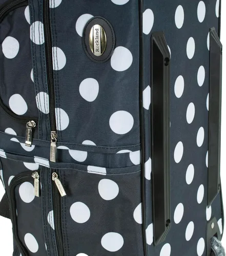 Vista 8 de Rockland Rolling Duffel Bag, Black, 22" Negro (Blackdot)