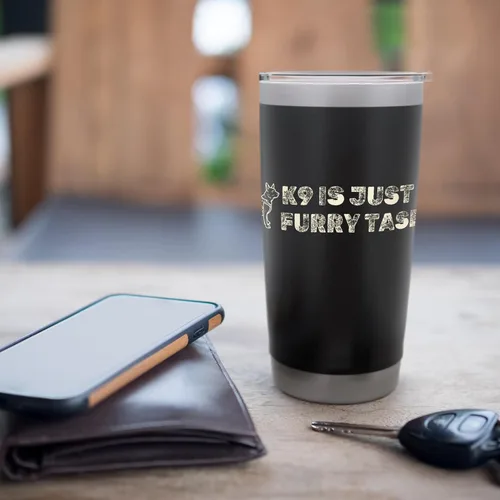 Vista 7 de Vaso aislado de acero inoxidable Furry Taser