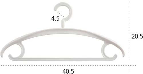 Vista 2 de Perchas antideslizantes para niños, perchas de ropa de bebé, estante de plástico para niños, perchas duraderas para ahorrar espacio, paquete de 20