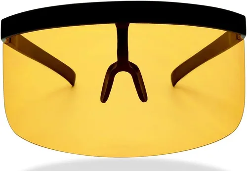 Vista 3 de ShadyVEU Visor Full Face Shield Gafas de sol tintadas de gran tamaño con lente mono UV400