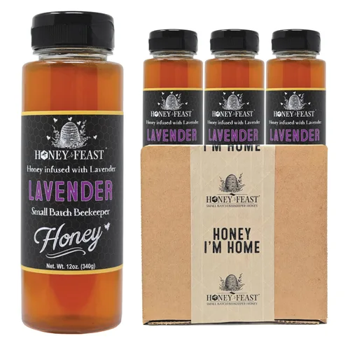 Vista 24 de Honey Feast Flower Powered Allergy Blend 10 veces miel, 12 onzas