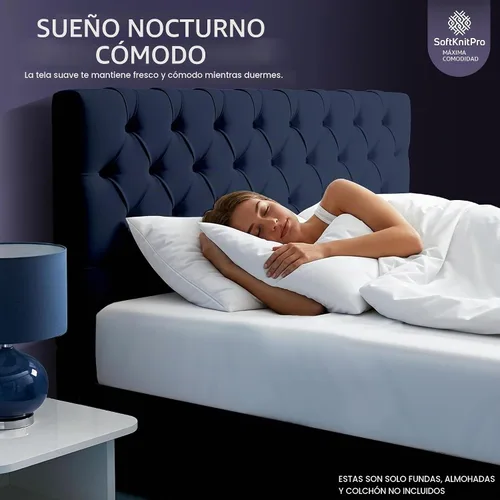Vista 7 de Juego de protectores de colchón 100% impermeables con 2 fundas de almohada