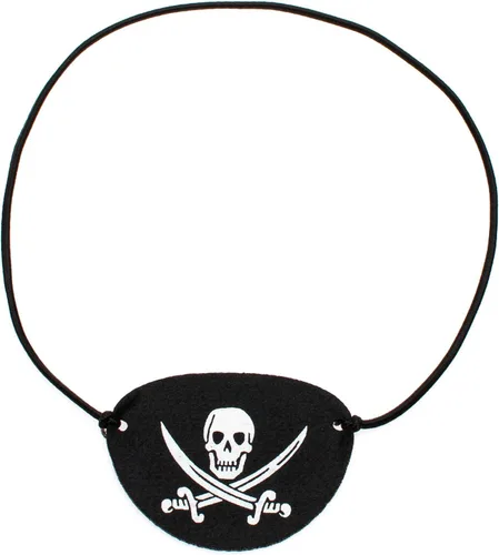 Vista 7 de Disfraz de un ojo de capitán pirata con parche de calavera para Halloween, Navidad, cumpleaños fiesta temática pirata