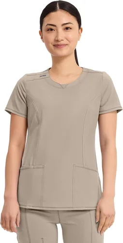 Vista 25 de Cherokee Infinity - Camiseta médica con cuello redondo y 3 bolsillos para Negro