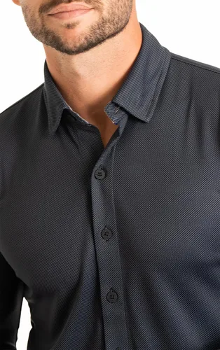 Vista 3 de Twillory Polo de hombre con botones de rendimiento