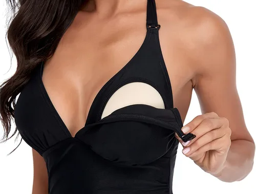 Vista 3 de EastElegant Women's Nursing Swimwear One Piece Breastfeeding Swimsuits Bikini