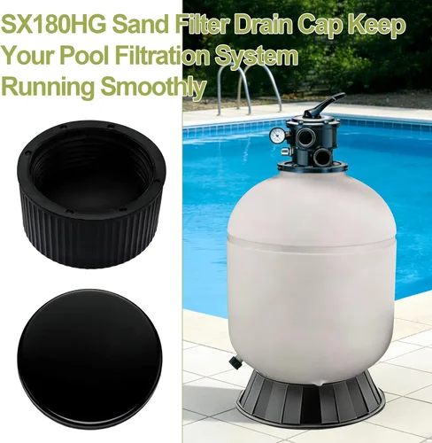Vista 5 de SX180HG Tapa de drenaje de filtro de arena de piscina de repuesto para filtros de arena Hayward (S180T, S210T, S220T, S244T, S270T2, S310T2) Tapa