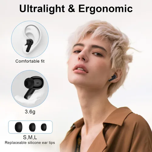 Vista 7 de Auriculares inalámbricos Samsung Bluetooth para Samsung Galaxy A17 A16 A15 A37 S26 S25 Ultra S24 S23 S22 S21 60H Bluetooth 5.3 Cancelación de ruido