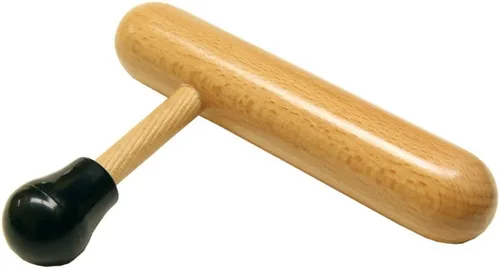 Vista 3 de Protector de pulgar de madera para punto de disparo, tejido profundo T forma de barra de prensa de madera
