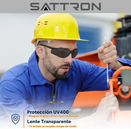 Vista 2 de Gafas de seguridad teñidas paquete de 48, lentes de humo oscuro con protección UV, gafas de sol de seguridad para hombres y mujeres, protección