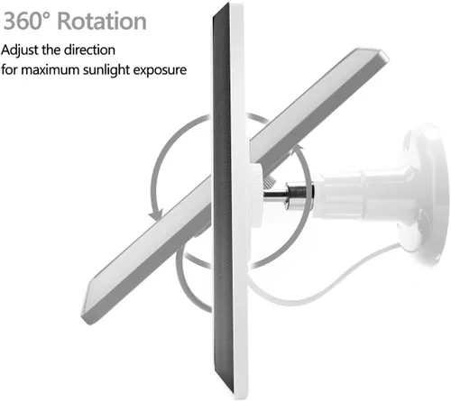Vista 4 de Cargador de cámara de panel solar apto para comedero de pájaros, TP-Link Tapo TC82, Arlo Essential Spotlight 2ª generación, cámara de batería Roku