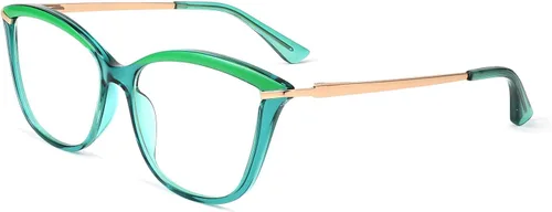 Vista 12 de FEISEDY - Gafas con bloqueo de luz azul para computadora, para mujer y hombre, marco Cateye TR90 B2772